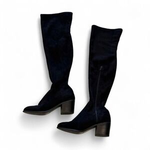 Forever 21 black faux suede over the knee boots